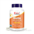 Biotin -Ergänzung unterstützt gesundes Haar, Haut und Nägel
